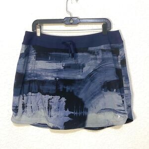 Foray Golf Skort Skirt Blue Swirl with tie at Waist Line Size extra Large